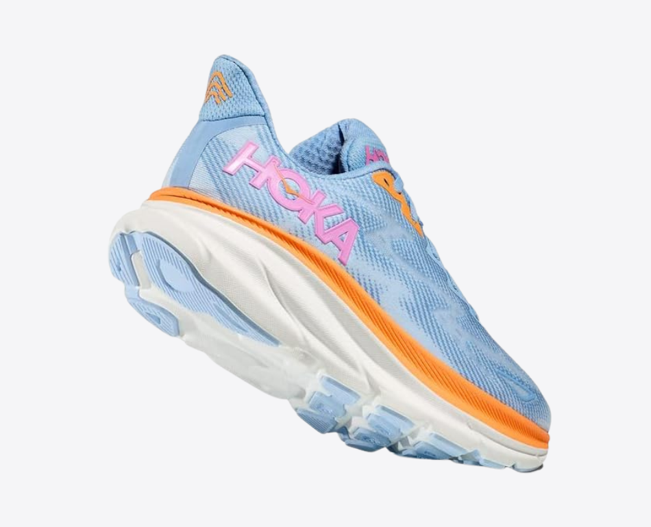 Clifton 9 Sneakers Blå Oransje