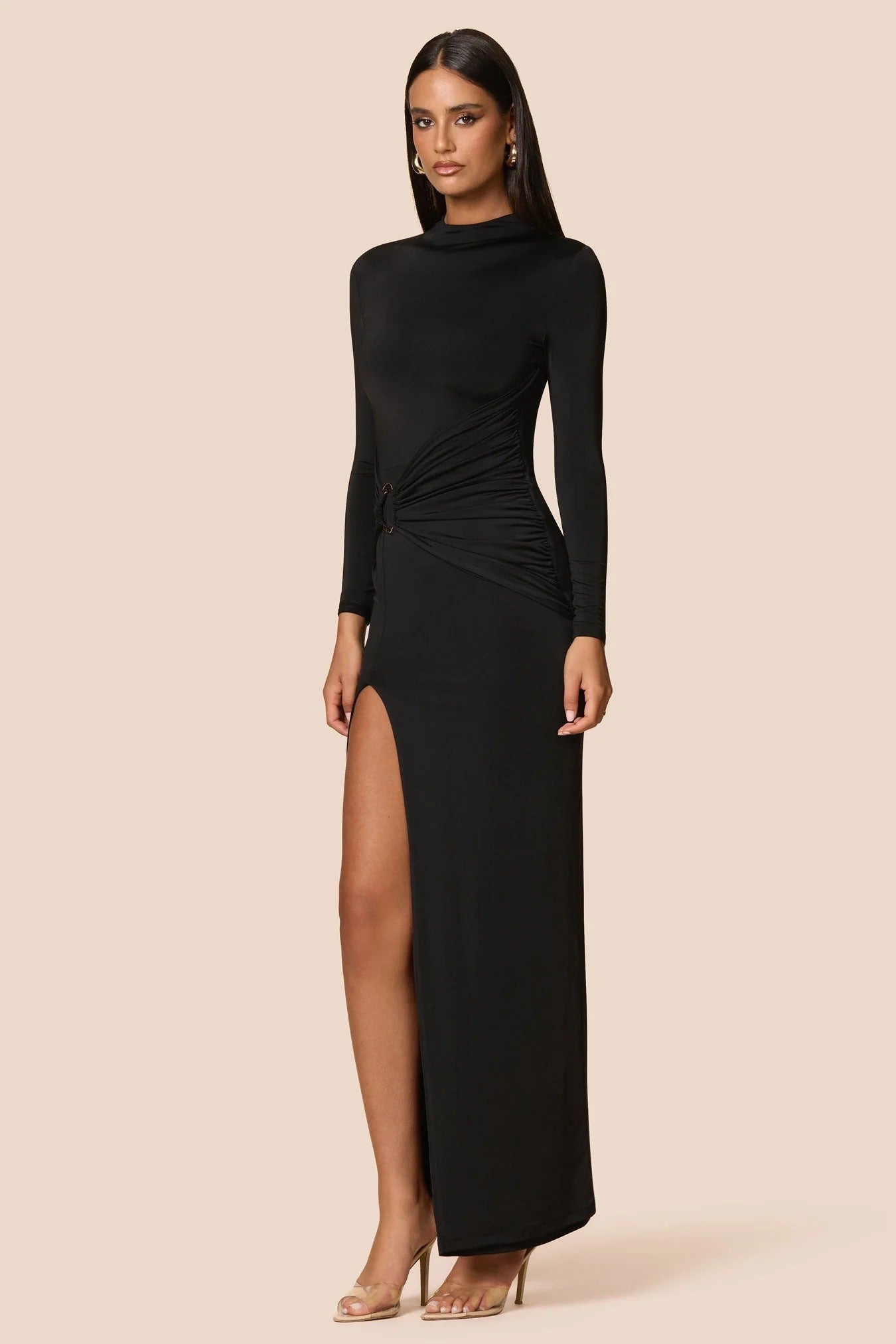 Nookie Kaia Long Sleeve Maxi Dress - Black