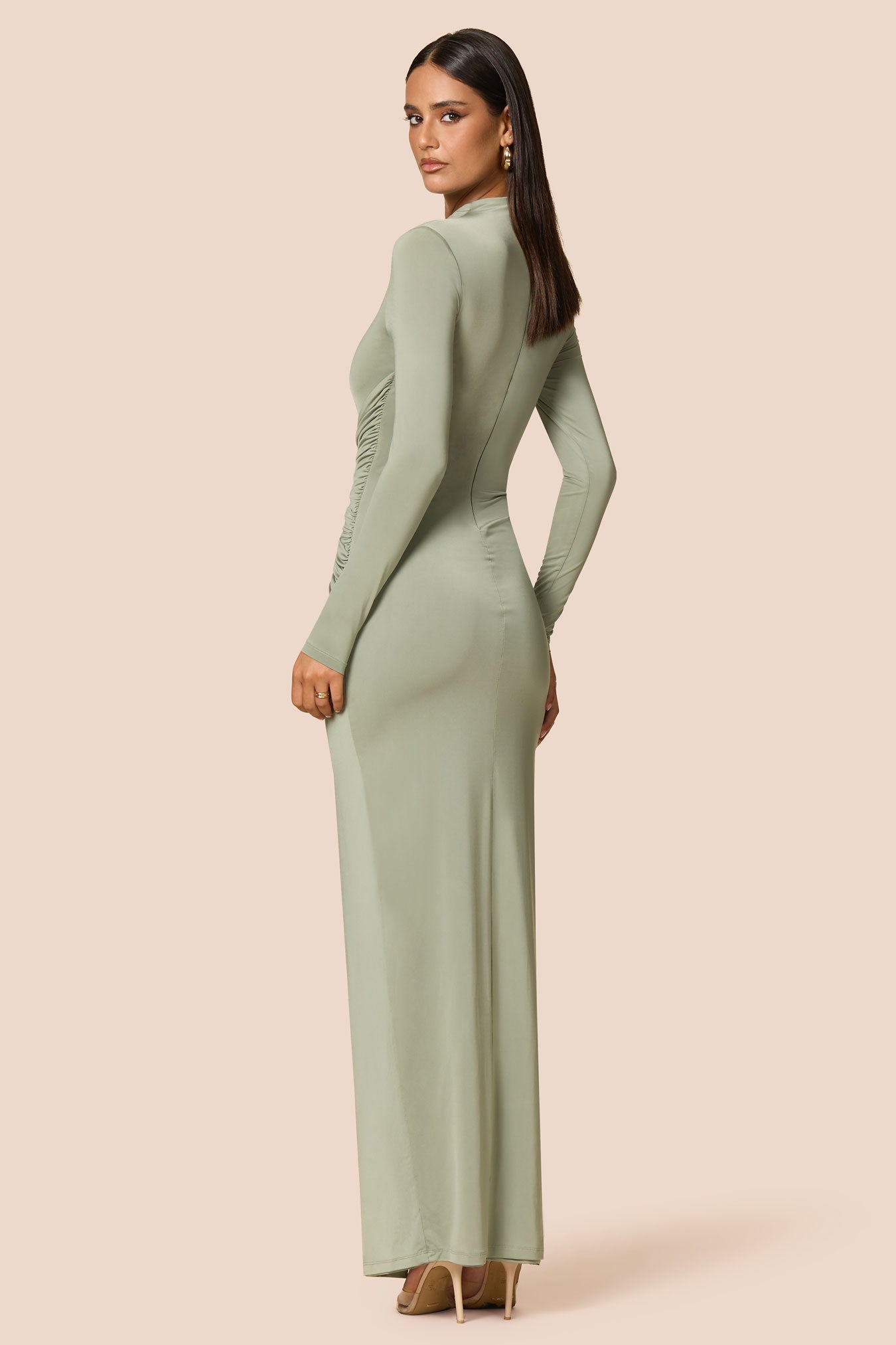Nookie Kaia Long Sleeve Maxi Dress -  Sage